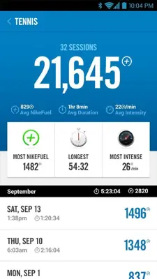 Nike+ FuelBand android App screenshot 1